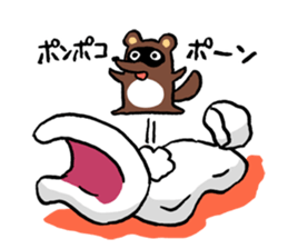 Raccoon dog PONPOKO sticker #5000999