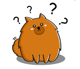 Naughty Pomeranian sticker #5001065