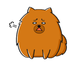 Naughty Pomeranian sticker #5001068