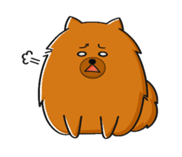 Naughty Pomeranian sticker #5001068