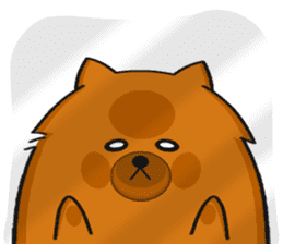 Naughty Pomeranian sticker #5001070
