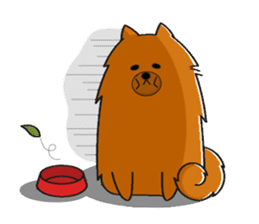 Naughty Pomeranian sticker #5001071
