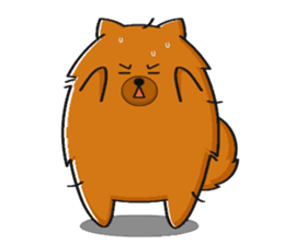 Naughty Pomeranian sticker #5001075