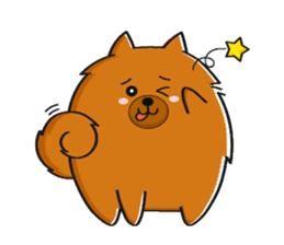 Naughty Pomeranian sticker #5001083