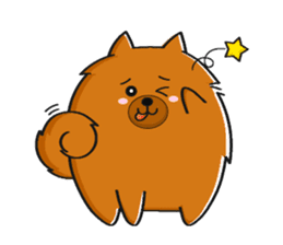 Naughty Pomeranian sticker #5001083