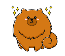 Naughty Pomeranian sticker #5001084
