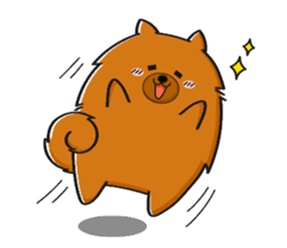 Naughty Pomeranian sticker #5001085