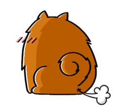 Naughty Pomeranian sticker #5001087