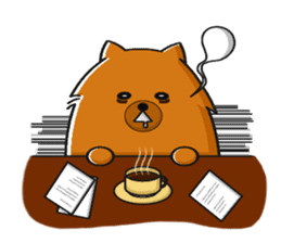 Naughty Pomeranian sticker #5001089