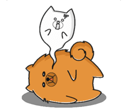Naughty Pomeranian sticker #5001090