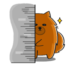 Naughty Pomeranian sticker #5001093