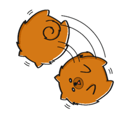 Naughty Pomeranian sticker #5001095