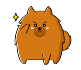 Naughty Pomeranian sticker #5001097