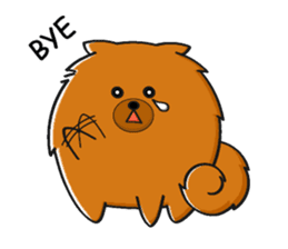 Naughty Pomeranian sticker #5001101