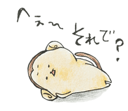 Coloring Monkey "MONKICHI" sticker #5001537