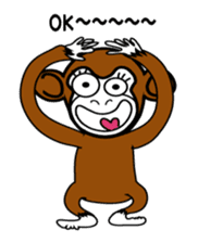funky monkey Masaru sticker #5001831
