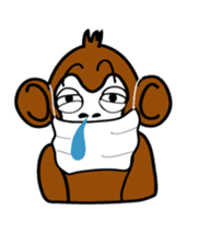 funky monkey Masaru sticker #5001836