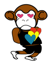 funky monkey Masaru sticker #5001840