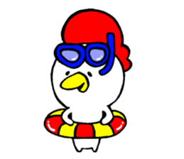 piyo's summer vacation sticker #5002822