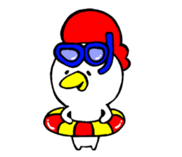 piyo's summer vacation sticker #5002822