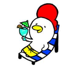 piyo's summer vacation sticker #5002823