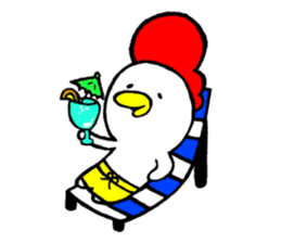 piyo's summer vacation sticker #5002823
