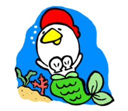 piyo's summer vacation sticker #5002825