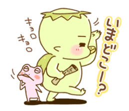 Japanese Yokai kappa sticker #5003411