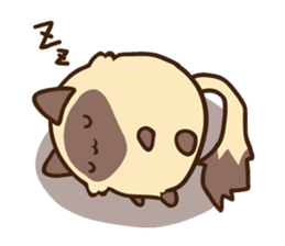 Siamese Cat Bon sticker #5003424
