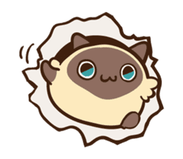 Siamese Cat Bon sticker #5003435