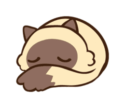 Siamese Cat Bon sticker #5003438