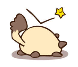 Siamese Cat Bon sticker #5003439