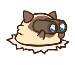Siamese Cat Bon sticker #5003449