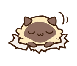 Siamese Cat Bon sticker #5003453