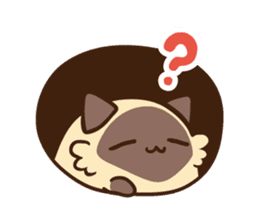 Siamese Cat Bon sticker #5003456