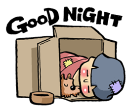 Little Cute Beggar sticker #5003519