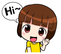 little cute girl Dotori sticker #5003622