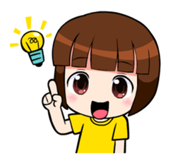 little cute girl Dotori sticker #5003661