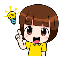 little cute girl Dotori sticker #5003661