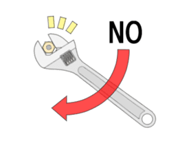 Monkey Wrench sticker #5004109