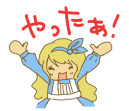 alice in wonderfool land sticker #5004462