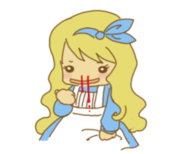 alice in wonderfool land sticker #5004472
