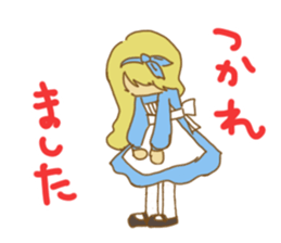 alice in wonderfool land sticker #5004482