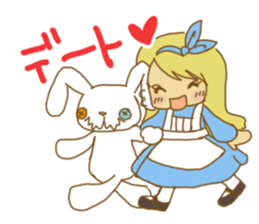 alice in wonderfool land sticker #5004498
