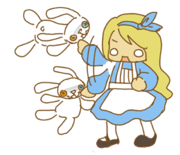 alice in wonderfool land sticker #5004501