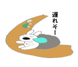 Nose big rabbit and Friends5 sticker #5004549