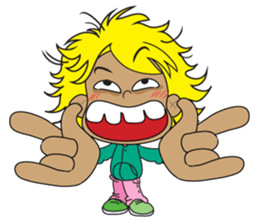 Yellow Hair sticker #5004741