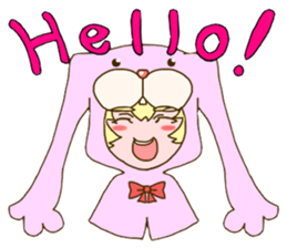 Girl of rabbit hood sticker #5004743