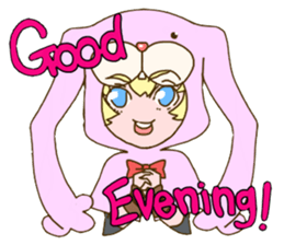 Girl of rabbit hood sticker #5004744