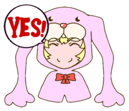 Girl of rabbit hood sticker #5004745